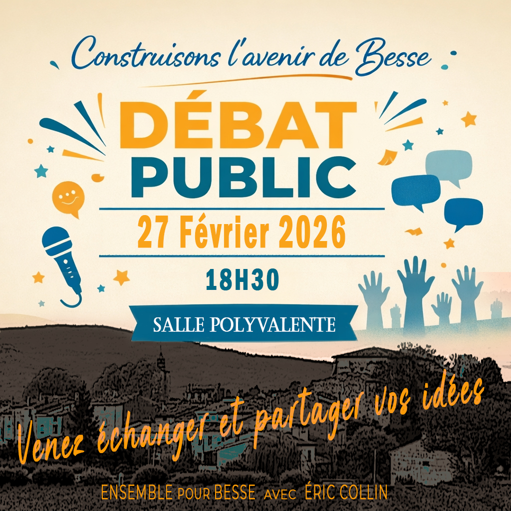 Reunion publique équipe Eric Collin. Elections municipales 2026 - Besse sur Issole